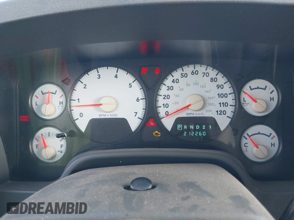 2007 Dodge 1500 SLT with VIN 1D7HA18P27S157959, listed as a IAAI auction lot 42479542 with 212,260 mi miles and . Bid and sale history available at DreamBid. Image 7.