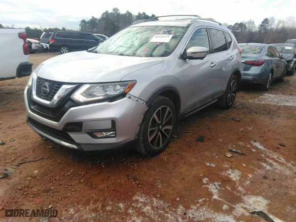 2019 Nissan Rogue S with VIN 5N1AT2MV9KC727230, listed as a IAAI auction lot 41311211 with 115,102 mi miles. Bid and sale history available at carsss.com. Image 17.