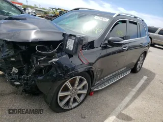 2020 Mercedes-Benz GLS 450 with VIN 4JGFF5KE9LA187456, listed as a Copart auction lot 46255613 with 49,592 mi miles and Salvage Title. Bid and sale history available at DreamBid. Image 1.