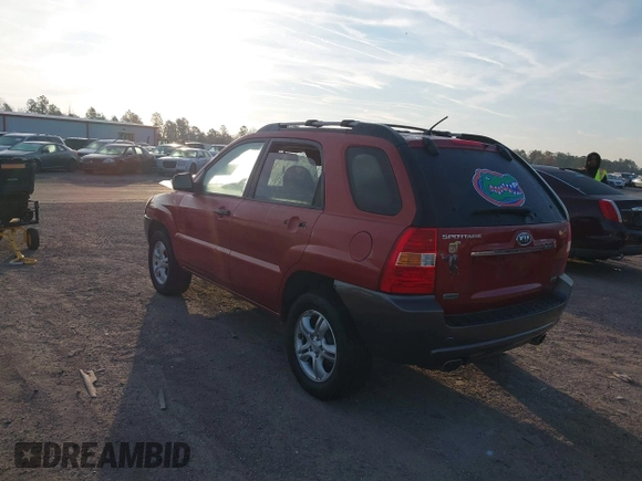2008 Kia Sportage LX with VIN KNDJE723287548249, listed as a IAAI auction lot 41510548 with 181,668 mi miles. Bid and sale history available at carsss.com. Image 3.