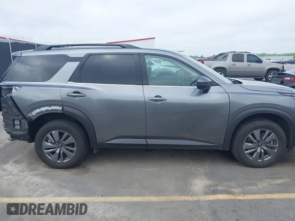 2025 Nissan Pathfinder SV with VIN 5N1DR3BC6SC205478, listed as a IAAI auction lot 42719067 with 26,744 mi miles and . Bid and sale history available at DreamBid. Image 14.