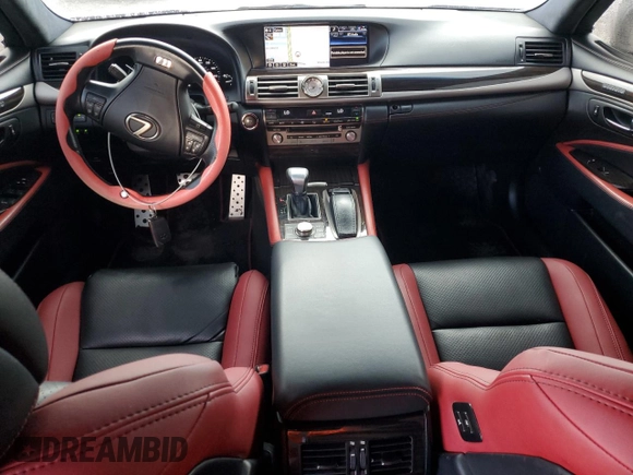 2015 Lexus LS 460 with VIN JTHBL5EF1F5135587, listed as a Copart auction lot 58524395 with 116,816 mi miles and Salvage title. Bid and sale history available at DreamBid. Image 8.