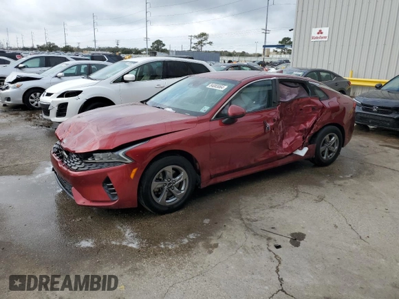 2021 Kia K5 LXS with VIN 5XXG14J28MG018396, listed as a Copart auction lot 84083064 with 104,175 mi miles and Salvage Title. Bid and sale history available at carsss.com. Image 1.