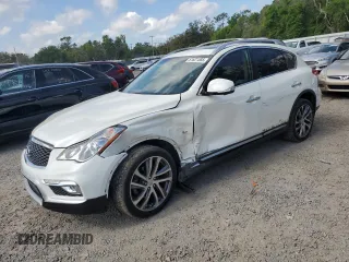 2017 Infiniti QX50 with VIN JN1BJ0RP6HM388350, listed as a Copart auction lot 51621585 with 123,248 mi miles and Salvage title. Bid and sale history available at DreamBid. Image 1.