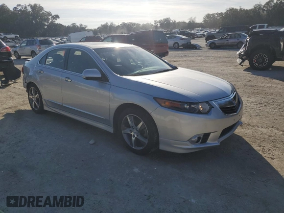 2012 Acura TSX Special Edition with VIN JH4CU2E8XCC025372, listed as a Copart auction lot 44039215 with 96,111 mi miles and Salvage title. Bid and sale history available at DreamBid. Image 4.