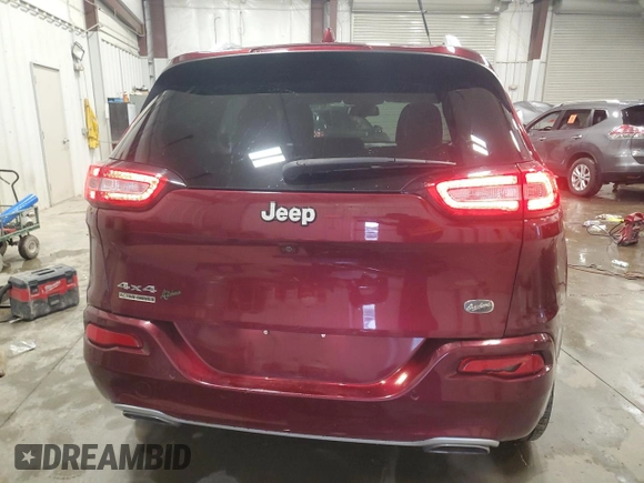 2018 Jeep Cherokee Overland with VIN 1C4PJMJXXJD617222, listed as a Copart auction lot 52100155 with 110,771 mi miles and Clean title. Bid and sale history available at DreamBid. Image 6.