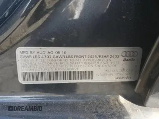 2011 Audi A4 Premium Plus z VIN WAUEFAFL3BN001027, wystawiony jako Copart lot #43606815 z przebiegiem Nie podano mil oraz Nie do naprawy • Non repairable. Historia ofert i sprzedaży dostępna na DreamBid. Obrazek 12.