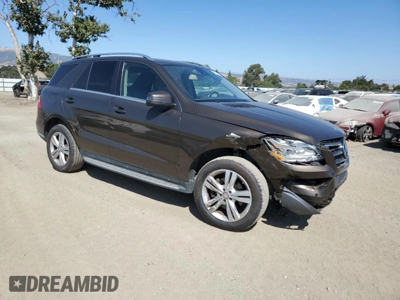2013 Mercedes-Benz M 350 with VIN 4JGDA5HB6DA207263, listed as a Copart auction lot 62789685 with 82,378 mi miles and Salvage title. Bid and sale history available at DreamBid. Image 4.