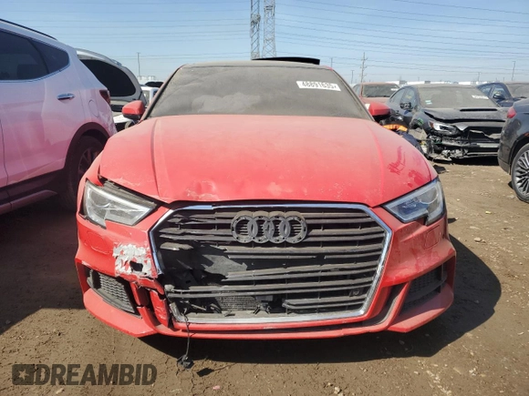 2017 Audi A3 Sedan Premium Plus with VIN WAUGUGFF2H1035794, listed as a Copart auction lot 48891635 with 64,635 mi miles and Salvage Title. Bid and sale history available at carsss.com. Image 5.