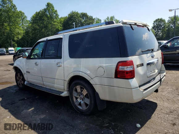 2007 Ford Expedition Max Limited with VIN 1FMFK205X7LA15069, listed as a Copart auction lot 61234255 with 184,803 mi miles and Salvage title. Bid and sale history available at DreamBid. Image 2.