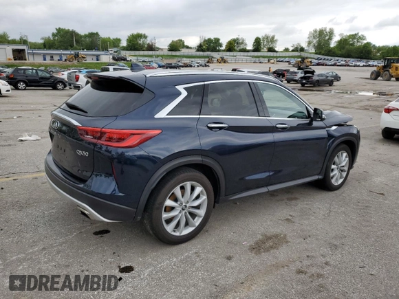 2019 Infiniti QX50 Essential z VIN 3PCAJ5M11KF101439, wystawiony jako Copart lot #55572915 z przebiegiem 66 290 mil mil oraz Szkoda całkowita • Salvage title. Historia ofert i sprzedaży dostępna na DreamBid. Obrazek 3.