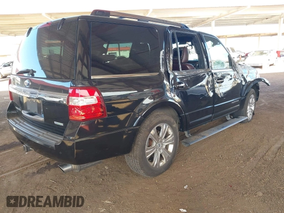 2015 Ford Expedition Platinum with VIN 1FMJU1LT5FEF38026, listed as a IAAI auction lot 41189584 with 129,948 mi miles and . Bid and sale history available at DreamBid. Image 4.
