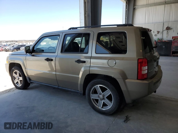 2007 Jeep Patriot Sport with VIN 1J8FF28W87D342157, listed as a Copart auction lot 51959185 with 87,008 mi miles and Clean Title. Bid and sale history available at DreamBid. Image 2.