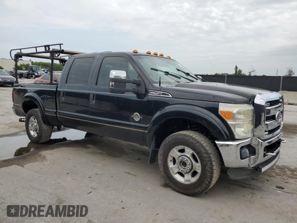 2011 Ford F-250 XL with VIN 1FT7W2BT4BEB22981, listed as a Copart auction lot 64594735 with 381,861 mi miles and Salvage title. Bid and sale history available at DreamBid. Image 4.