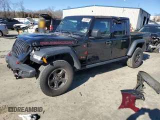 2021 Jeep Gladiator Rubicon with VIN 1C6JJTBG0ML507537, listed as a Copart auction lot 74213254 with 41,445 mi miles and Salvage title. Bid and sale history available at DreamBid. Image 1.