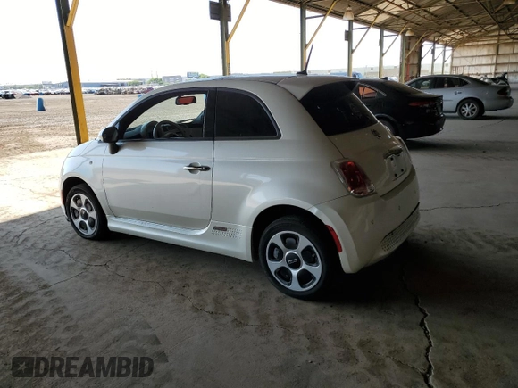 2014 FIAT 500e with VIN 3C3CFFGE6ET189638, listed as a Copart auction lot 61492525 with 64,256 mi miles and Clean title. Bid and sale history available at DreamBid. Image 2.
