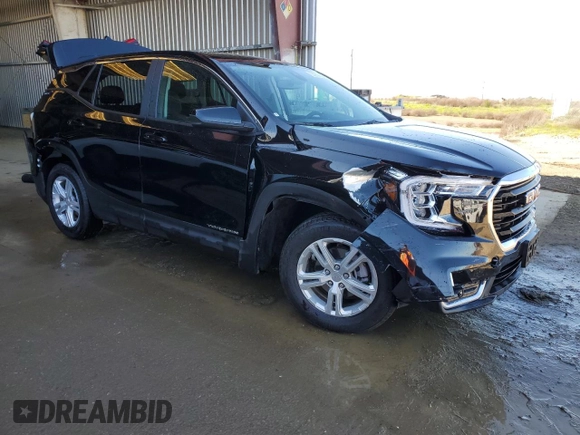 2024 GMC Terrain SLE with VIN 3GKALMEG4RL345660, listed as a Copart auction lot 46528945 with 18,896 mi miles and Salvage Title. Bid and sale history available at carsss.com. Image 4.