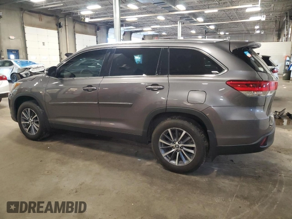 2019 Toyota Highlander SE with VIN 5TDJZRFH0KS598991, listed as a Copart auction lot 62814595 with 87,724 mi miles and Salvage title. Bid and sale history available at DreamBid. Image 2.