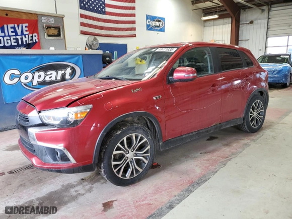 2017 Mitsubishi Outlander Sport SE 2.4 with VIN JA4AR3AW5HZ024181, listed as a Copart auction lot 46471635 with 91,879 mi miles and Salvage Title. Bid and sale history available at carsss.com. Image 1.