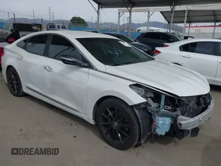 2013 Hyundai Azera with VIN KMHFG4JG3DA250451, listed as a IAAI auction lot 41682203 with 132,229 mi miles and . Bid and sale history available at DreamBid. Image 1.