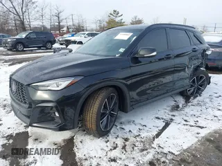 2024 Infiniti QX50 Sport with VIN 3PCAJ5FB7RF101400, listed as a IAAI auction lot 41488885 with 8,306 mi miles and . Bid and sale history available at DreamBid. Image 2.