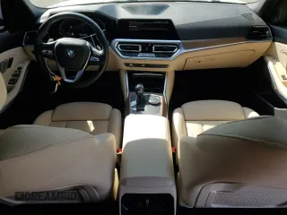 2021 BMW 3 Series 330i with VIN 3MW5R1J0XM8C09626, listed as a Copart auction lot 52205805 with 52,261 mi miles and Salvage title. Bid and sale history available at DreamBid. Image 8.