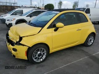 2012 FIAT 500 Pop with VIN 3C3CFFDR8CT120972, listed as a Copart auction lot 50626445 with 82,352 mi miles and Salvage title. Bid and sale history available at DreamBid. Image 1.