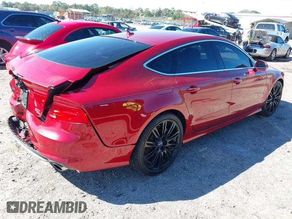 2012 Audi A7 Prestige with VIN WAU2GAFC5CN120425, listed as a IAAI auction lot 41747630 with 128,401 mi miles and . Bid and sale history available at carsss.com. Image 4.