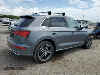 2018 Audi SQ5 Premium Plus with VIN WA1A4AFY9J2213637, listed as a Copart auction lot 66158564 with 63,717 mi miles and Salvage Title. Bid and sale history available at DreamBid. Image 3.