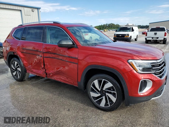 2024 Volkswagen Atlas SEL with VIN 1V2BR2CA3RC533646, listed as a Copart auction lot 56513415 with 10,498 mi miles and Clean title. Bid and sale history available at DreamBid. Image 4.