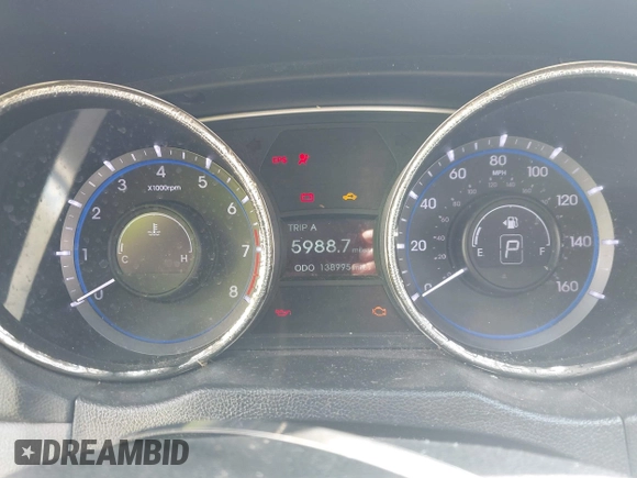 2013 Hyundai Sonata Limited with VIN 5NPEC4AC3DH683978, listed as a IAAI auction lot 42194847 with 138,995 mi miles and . Bid and sale history available at DreamBid. Image 7.
