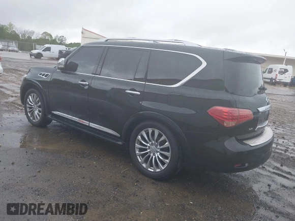 2012 Infiniti QX56 8-passenger with VIN JN8AZ2NCXC9315241, listed as a IAAI auction lot 41958081 with 148,252 mi miles. Bid and sale history available at carsss.com. Image 3.