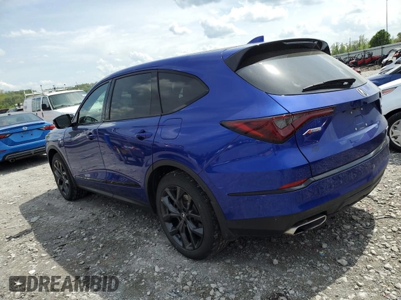 2022 Acura MDX w/A-Spec Package with VIN 5J8YE1H03NL007210, listed as a Copart auction lot 53582985 with 40,646 mi miles and Salvage title. Bid and sale history available at DreamBid. Image 2.