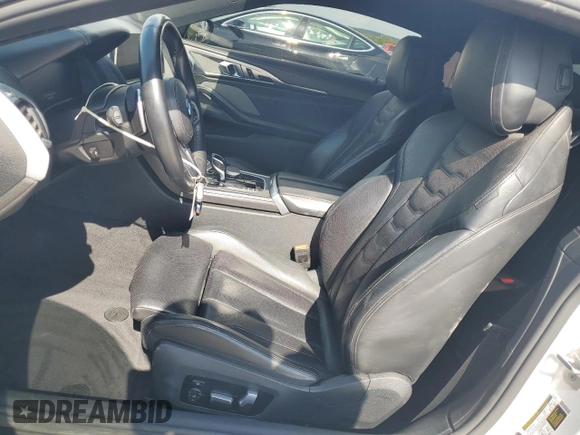 2022 BMW 8 Series 840i with VIN WBAAE2C00NCH19865, listed as a Copart auction lot 62617094 with 38,160 mi miles and Salvage Title. Bid and sale history available at carsss.com. Image 7.