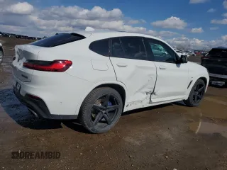 2019 BMW X4 M40i with VIN 5UXUJ5C58KLA93517, listed as a Copart auction lot 51622125 with 127,828 mi miles and Salvage title. Bid and sale history available at DreamBid. Image 3.