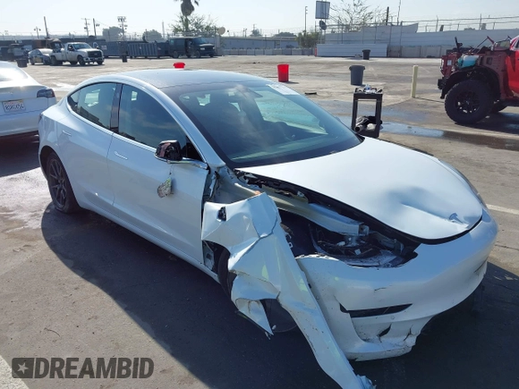 2019 Tesla Model 3 Long Range with VIN 5YJ3E1EB1KF510912, listed as a IAAI auction lot 41857775 with Not Provided miles and . Bid and sale history available at DreamBid. Image 1.