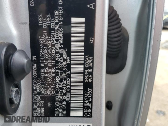 2008 Toyota 4Runner SR5 с VIN JTEBU14R18K021107, выставлен на аукционе Copart как лот 56023405 с пробегом 295 316 миль миль и Списание • Salvage title. История ставок и продаж доступна на DreamBid. Изображение 13.