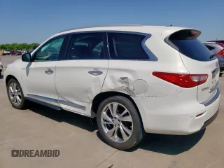 2013 Infiniti JX35 with VIN 5N1AL0MN5DC331545, listed as a Copart auction lot 52586805 with 97,918 mi miles and Salvage Title. Bid and sale history available at carsss.com. Image 2.