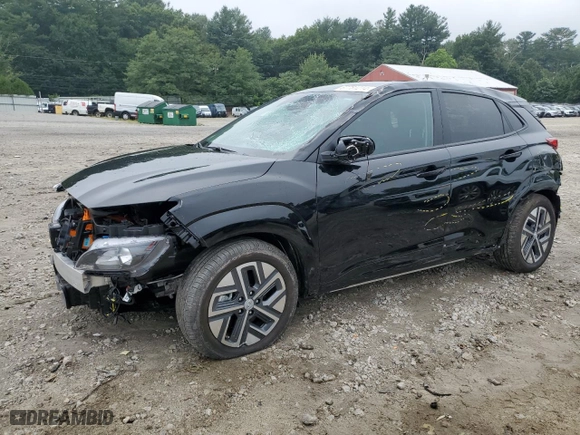 2023 Hyundai Kona Electric SE with VIN KM8K23AG8PU190483, listed as a Copart auction lot 67781214 with 7,435 mi miles and Non Repairable. Bid and sale history available at carsss.com. Image 1.