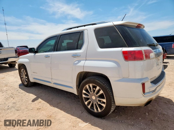 2016 GMC Terrain Denali with VIN 2GKFLRE38G6297159, listed as a Copart auction lot 61888255 with 135,528 mi miles and Clean title. Bid and sale history available at DreamBid. Image 2.