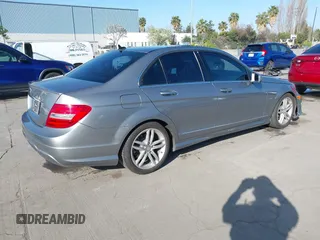 2012 Mercedes-Benz C-Class C 250 Sport with VIN WDDGF4HB2CA636370, listed as a IAAI auction lot 41947361 with 124,959 mi miles. Bid and sale history available at carsss.com. Image 4.