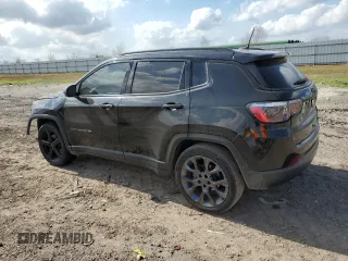 2021 Jeep Compass 80th Anniversary with VIN 3C4NJCEB3MT553247, listed as a Copart auction lot 44465515 with 90,627 mi miles and Salvage Title. Bid and sale history available at carsss.com. Image 2.