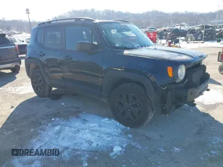 2018 Jeep Renegade Upland z VIN ZACCJBAB9JPH48361, wystawiony jako IAAI lot #41607400 z przebiegiem 113 957 mil mil oraz . Historia ofert i sprzedaży dostępna na DreamBid. Obrazek 1.