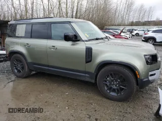 2024 Land Rover Defender S with VIN SALEJ7EX9R2343479, listed as a Copart auction lot 84972984 with 3,124 mi miles and Salvage title. Bid and sale history available at DreamBid. Image 4.