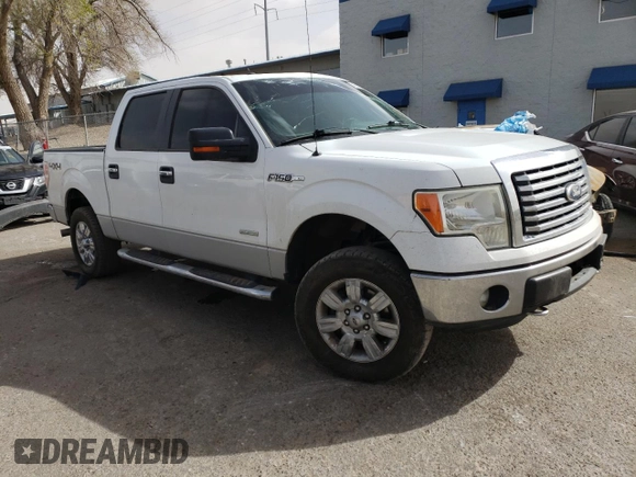 2011 Ford F-150 XLT with VIN 1FTFW1ET0BFC92699, listed as a Copart auction lot 48822555 with 202,806 mi miles and Salvage Title. Bid and sale history available at carsss.com. Image 4.