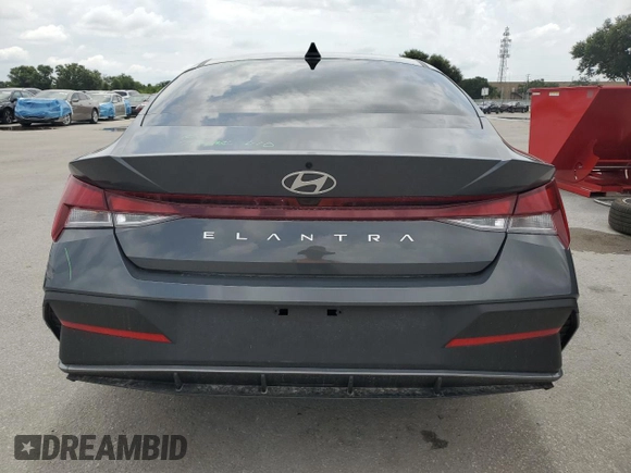 2024 Hyundai Elantra SE with VIN KMHLL4DGXRU814158, listed as a Copart auction lot 64657335 with 13,995 mi miles and Non repairable. Bid and sale history available at DreamBid. Image 6.