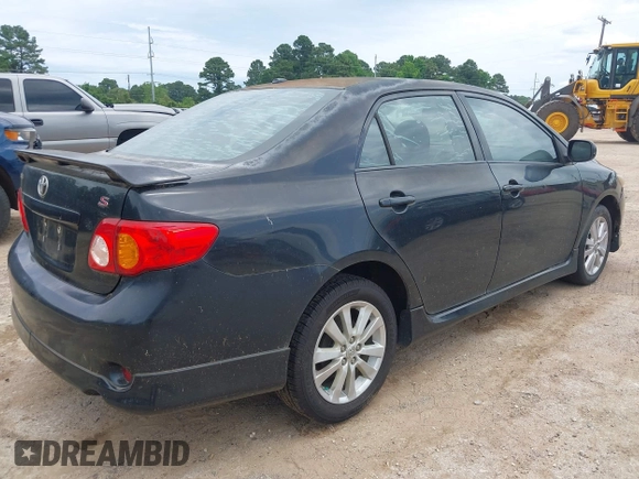 2009 Toyota Corolla with VIN 1NXBU40E19Z135389, listed as a IAAI auction lot 42188550 with 215,054 mi miles. Bid and sale history available at carsss.com. Image 4.