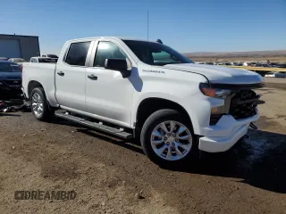 2023 Chevrolet Silverado 1500 Custom with VIN 3GCPDBEK7PG159113, listed as a Copart auction lot 89026075 with 27,447 mi miles and Salvage Title. Bid and sale history available at DreamBid. Image 4.