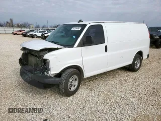 2020 Chevrolet Express Cargo with VIN 1GCWGAFP7L1127228, listed as a Copart auction lot 58584465 with 83,826 mi miles and Salvage title. Bid and sale history available at DreamBid. Image 1.