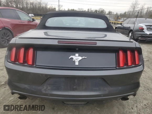 2017 Ford Mustang V6 with VIN 1FATP8EM5H5305551, listed as a Copart auction lot 43912635 with 62,271 mi miles and Salvage Title. Bid and sale history available at carsss.com. Image 6.